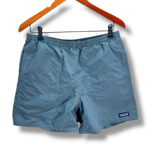 Patagonia Men's Baggies Swim Shorts Lago Blue Lined Size Medium